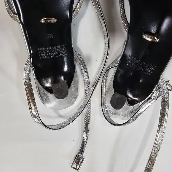 Tony Bianco Kyla Sandal in Silver Foil